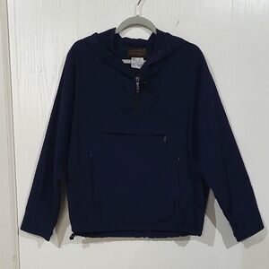 Vintage Men's Eddie Bauer Navy Blue Anorak Size Small
